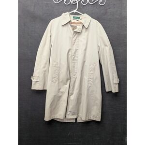 Vintage Trench Coat Hill & Archer Zip Out Fur Lining Urban Quiet Luxury Trendy